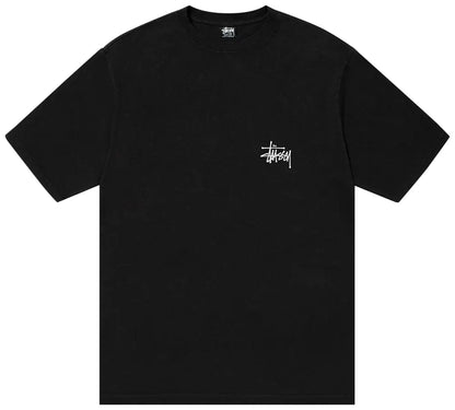 Stussy Basic Pigment Dyed Logo Tee 'Black